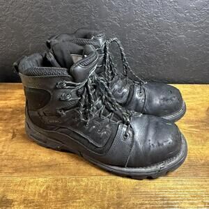 Thorogood GenFlex2 6” Side Zip Water 13W Black Leather Safety Toe Slip Resistant